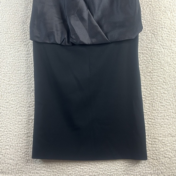 NWOT Moschino Womens Black Silk Blend Sleeveless V-Neck Blouson Dress Size 4 - Picture 5 of 13